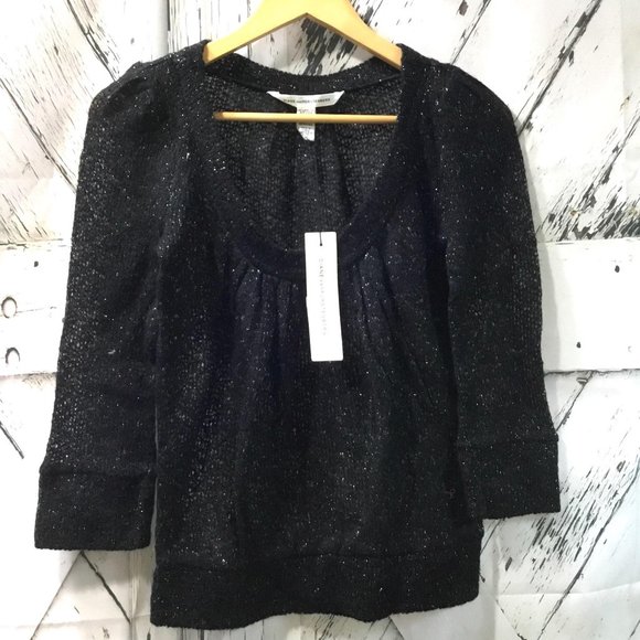 Diane von Furstenberg black sweater - Picture 3 of 15